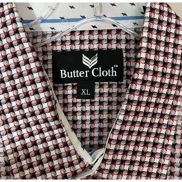 Buttercloth Men's Size XL Regular Fit Button Down Long Sleeve Ombré Shirt - Picture 3 of 9